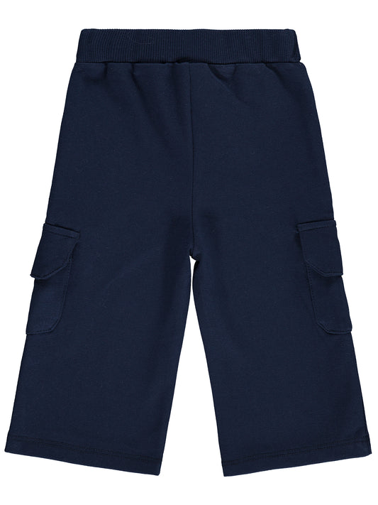 Civil Baby Çiçek Nakışlı Kargo Basic 6-18 Ay Eşofman Altı - Lacivert