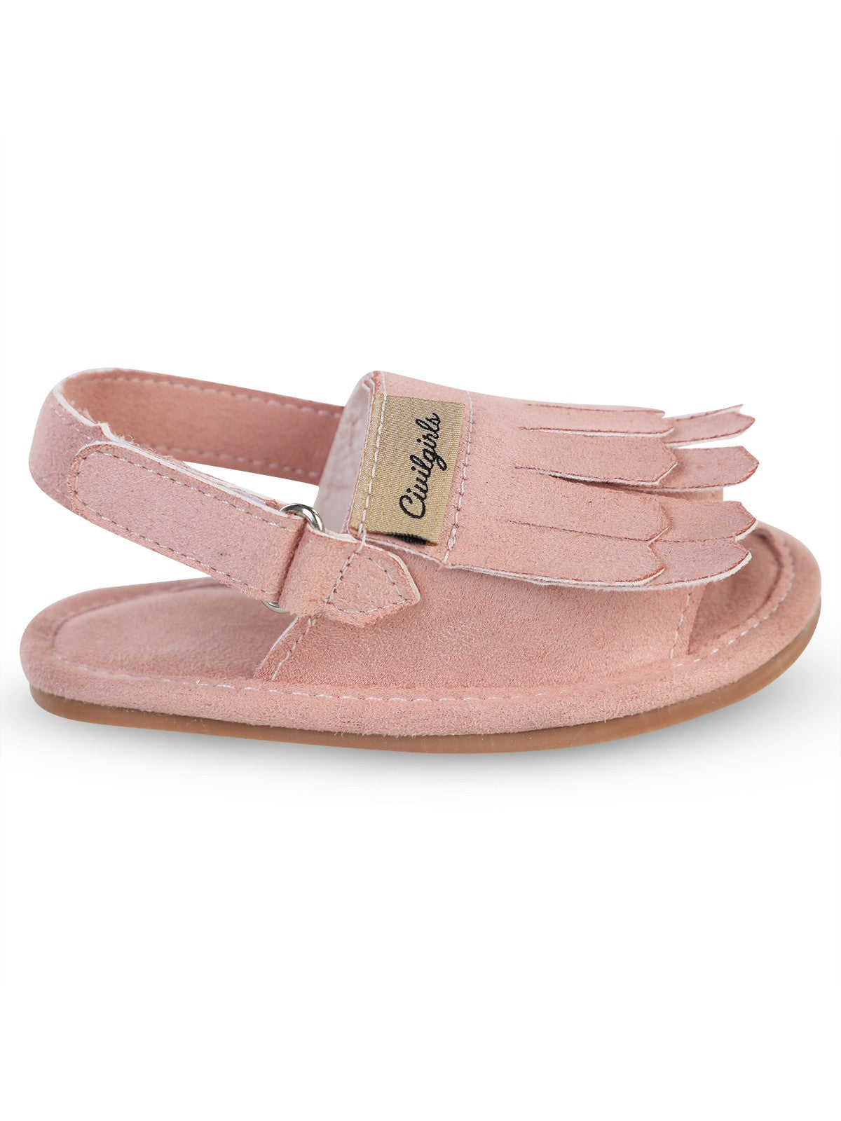 Civil Girls Püsküllü 20-25 Numara Sandalet - Pembe