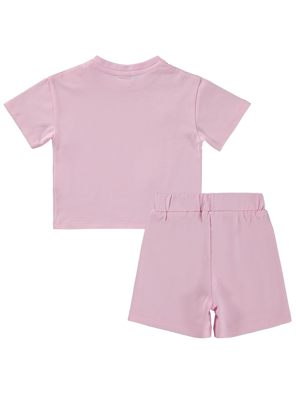 Civil Baby Kalp Nakışlı 6-18 Ay Takım - Pembe