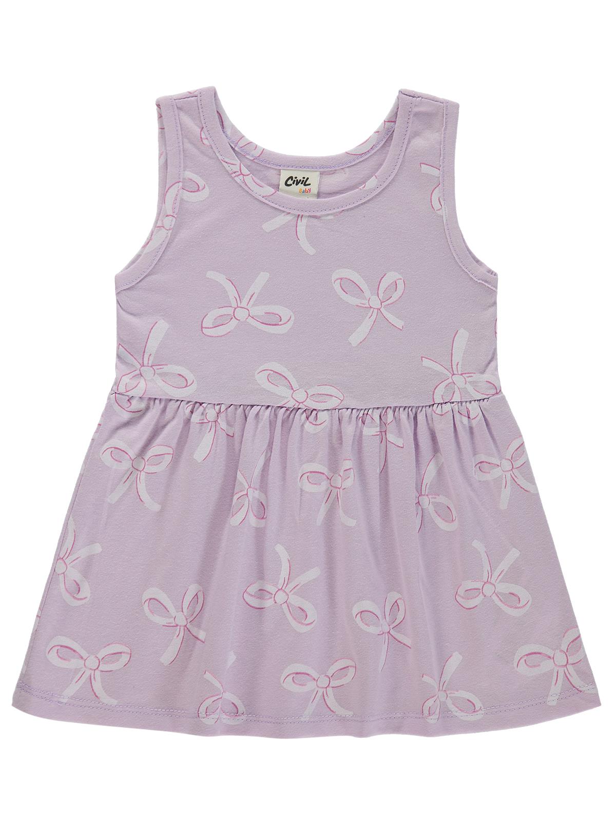Civil Baby Fiyonk Empirme 6-18 Ay Elbise - Lila