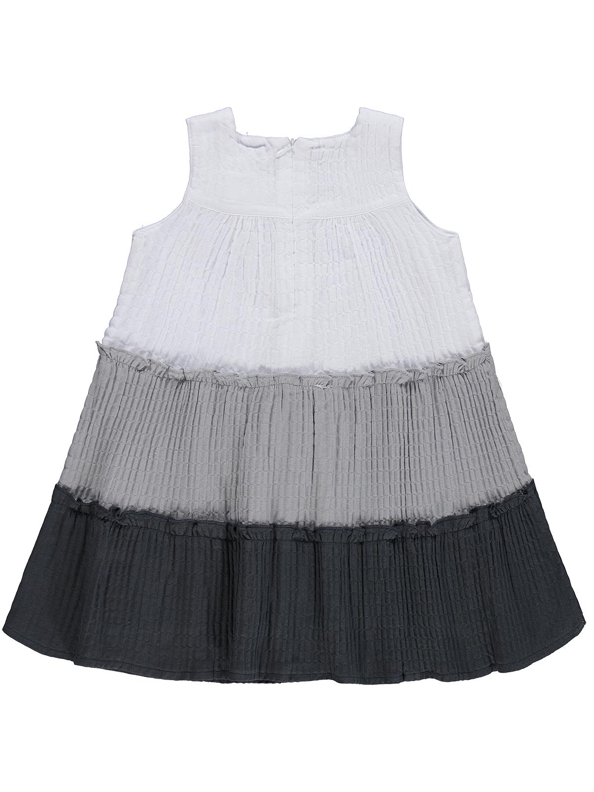 Civil Girls Fiyonklu 2-5 Yaş Elbise - Gri