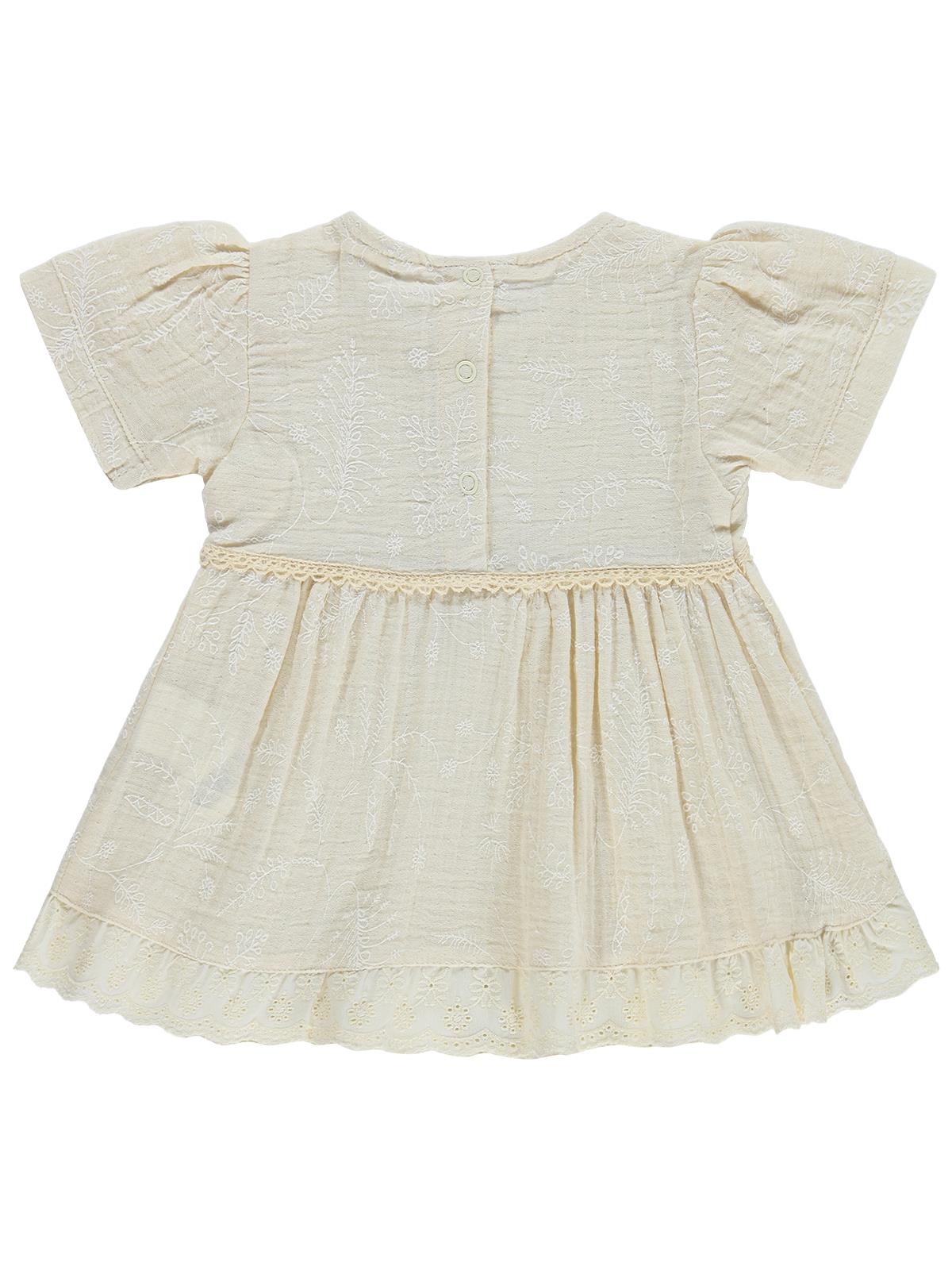 Civil Baby Fiyonklu 6-18 Ay Elbise - Bej