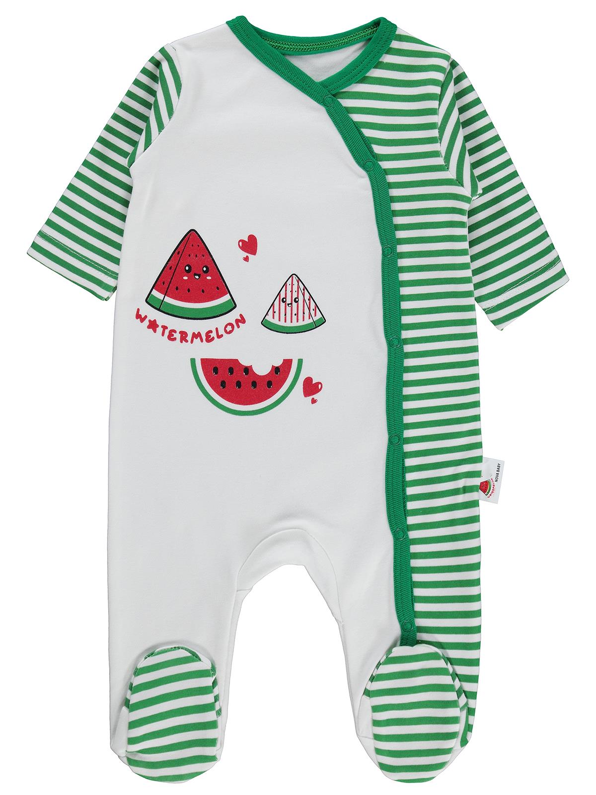 Nova Baby Karpuz Kokulu Oval 1-6 Ay Tulum - Ekru