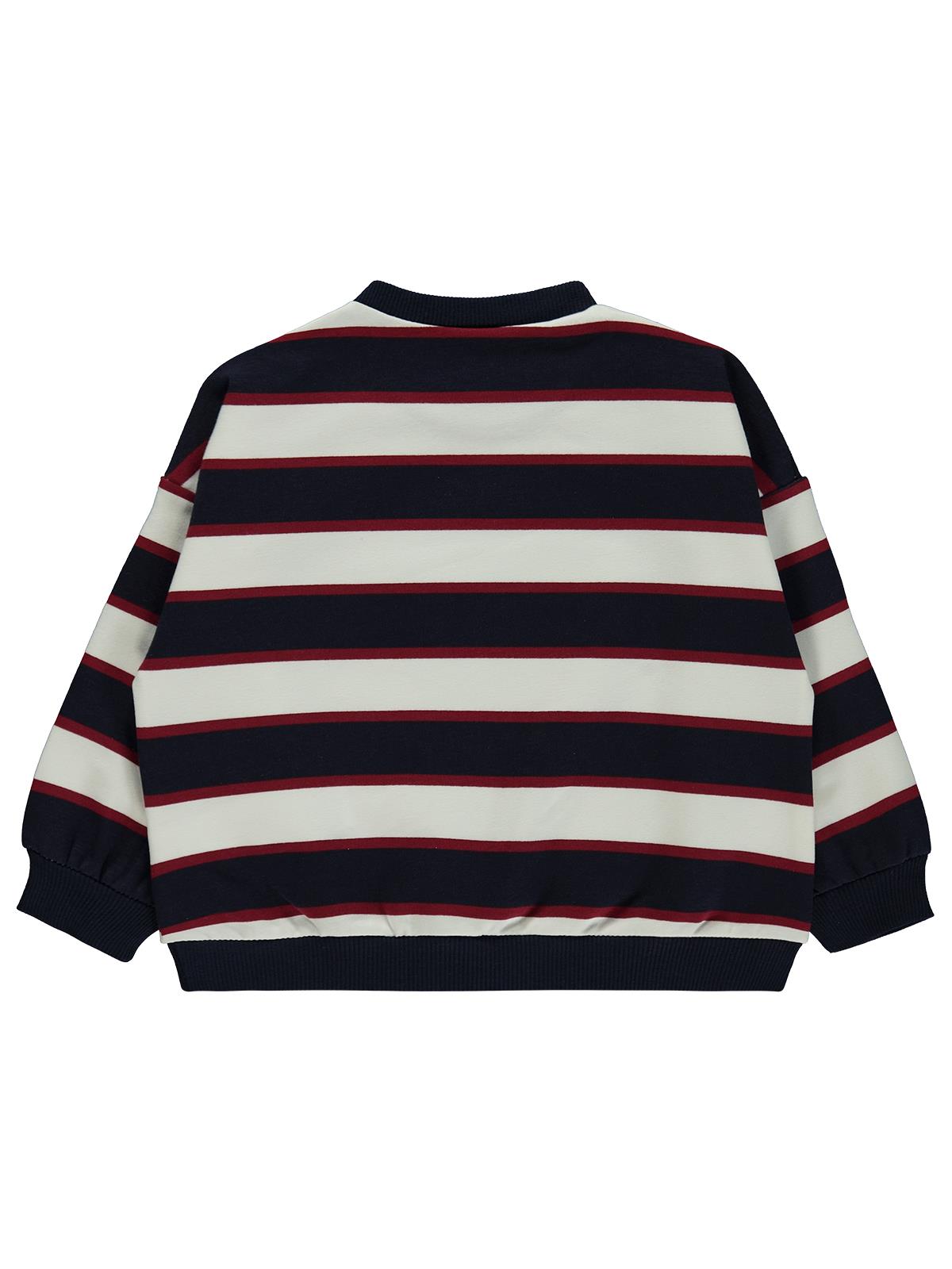 Civil Baby Çizgili 6-18 Ay Sweatshirt - Lacivert