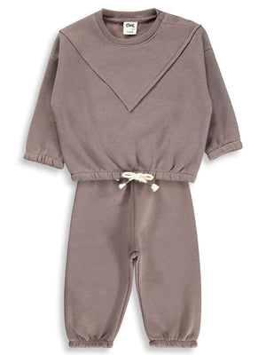 Civil Baby Basic 6-18 Ay Takım - Kahve