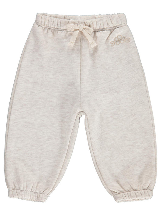 Civil Baby Çiçek Nakışlı Basic 6-18 Ay Eşofman Altı - Bej