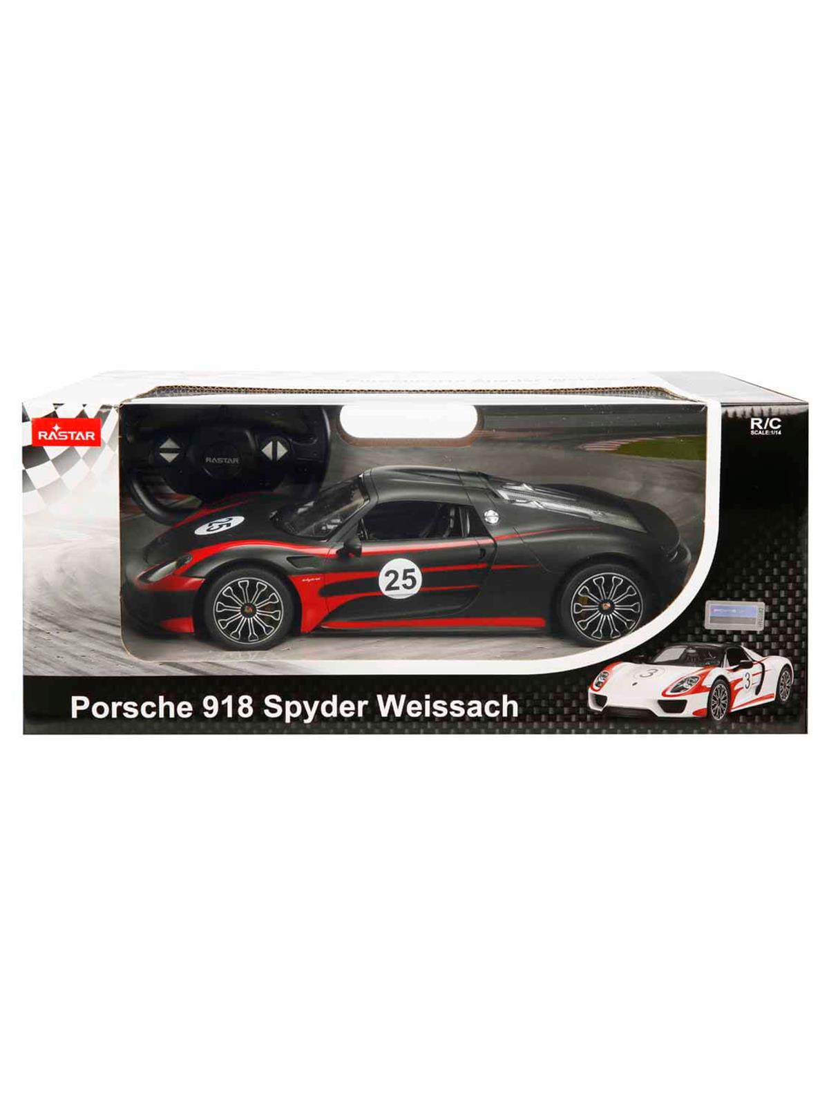 Sunman Oyuncak 1:14 Uzaktan Kumandalı Porsche 918 Spyder Weissach Işıklı Araba - Kırmızı