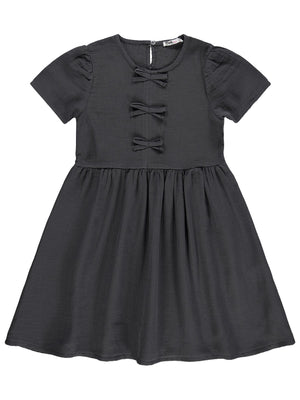 Civil Girls Fiyonklu 10-13 Yaş Elbise - Gri