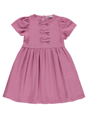 Civil Girls Fiyonklu 6-9 Yaş Elbise - Pembe