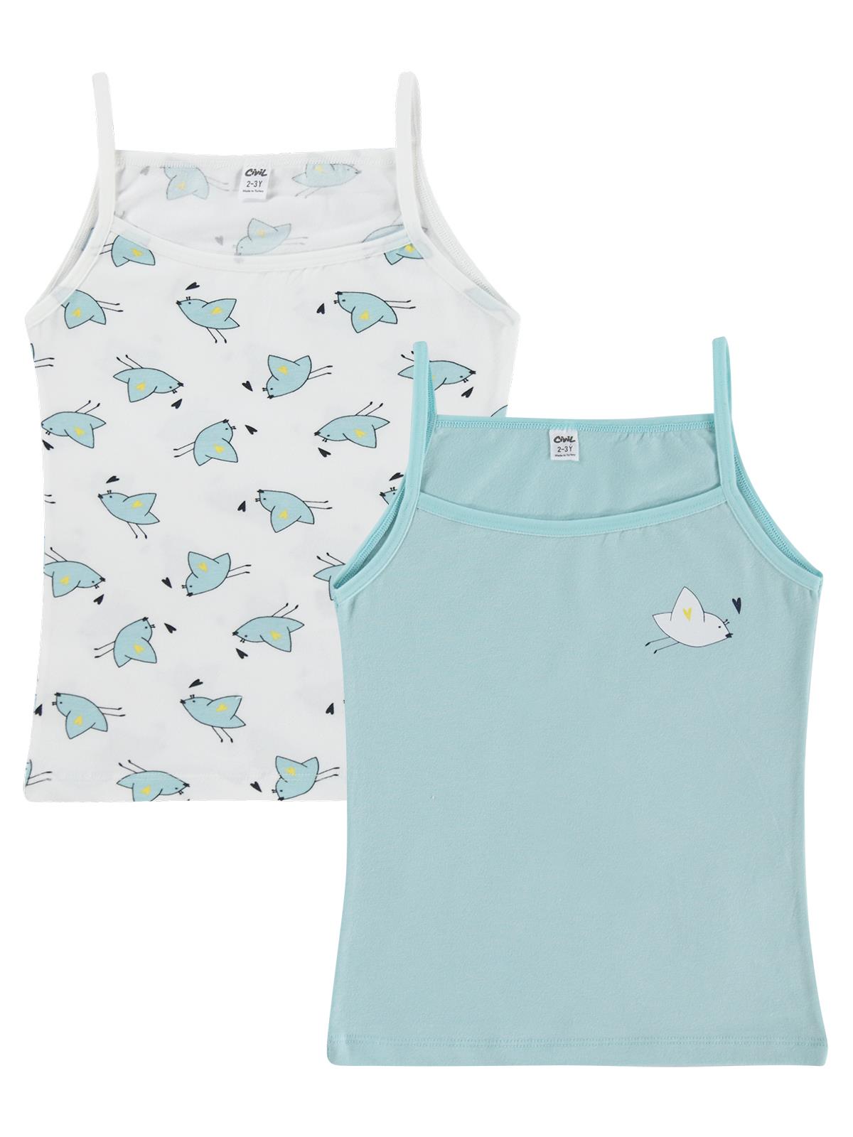 Civil Girls Cute Bird 2-12 Yaş Kız Çocuk 2'li Atlet