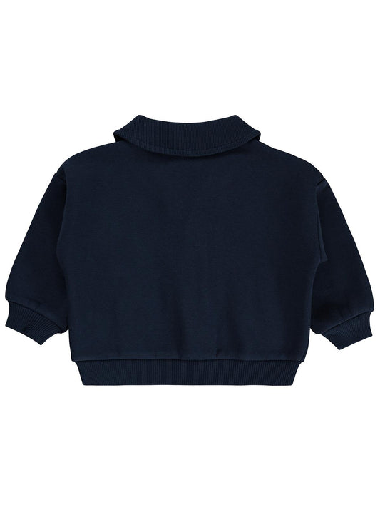 Civil Baby M Nakışlı 6-18 Ay Hırka - Lacivert