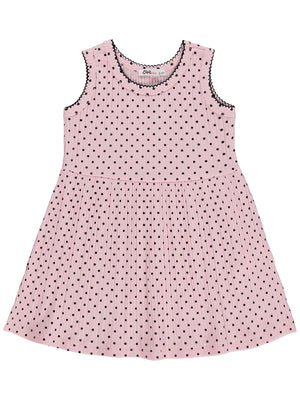 Civil Girls Puantiyeli 2-5 Yaş Elbise - Pembe