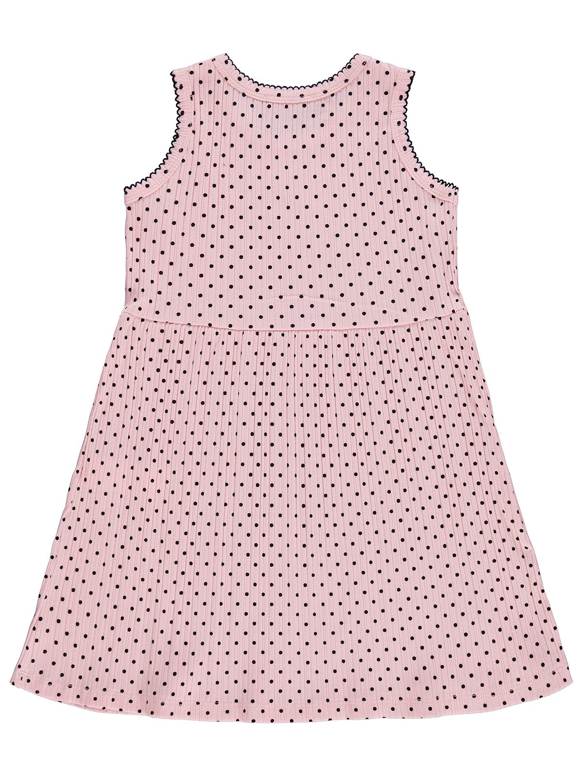 Civil Girls Puantiyeli 6-9 Yaş Elbise - Pembe
