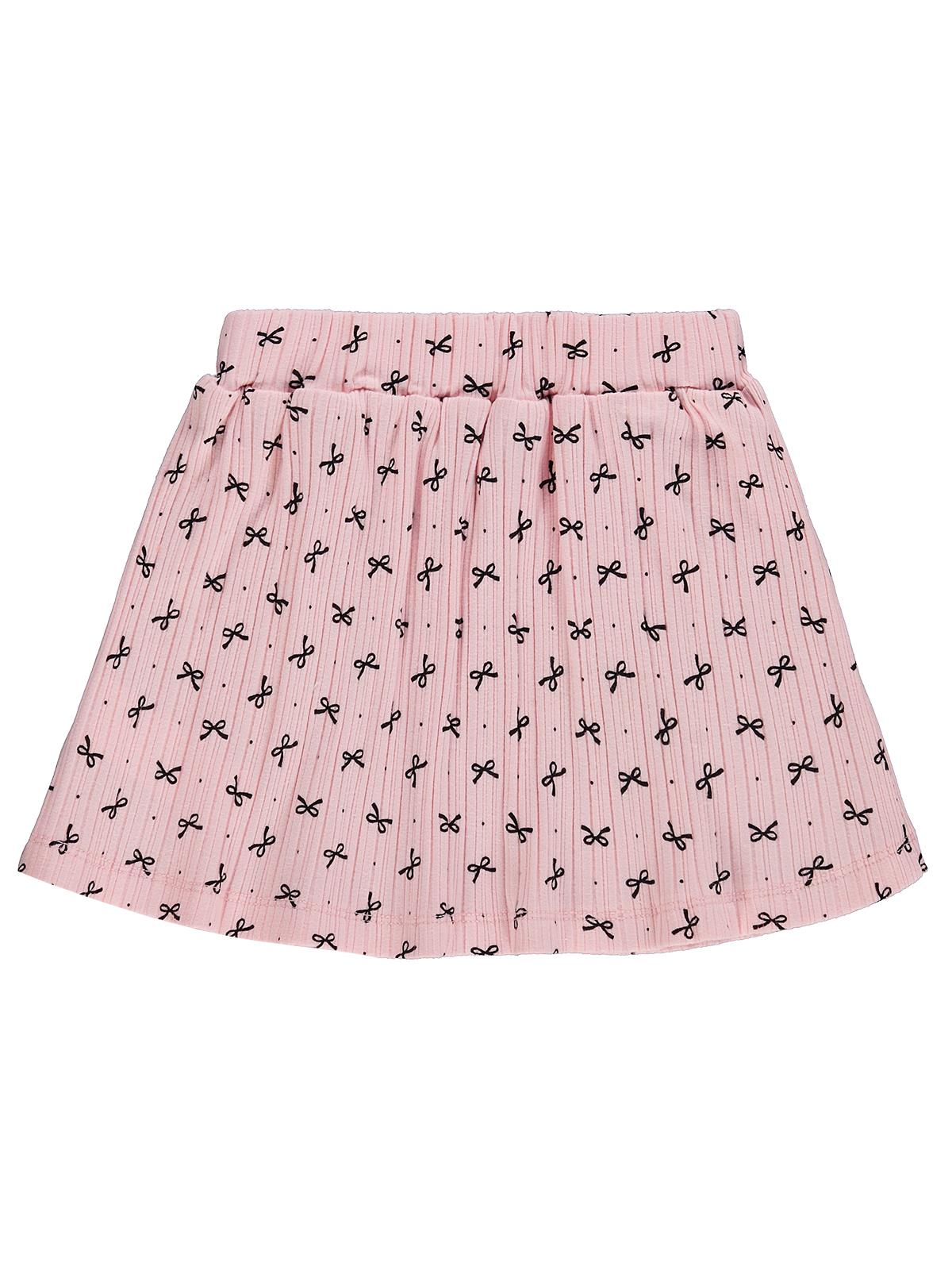 Civil Girls Fiyonk Desenli 2-5 Yaş Etek - Pembe