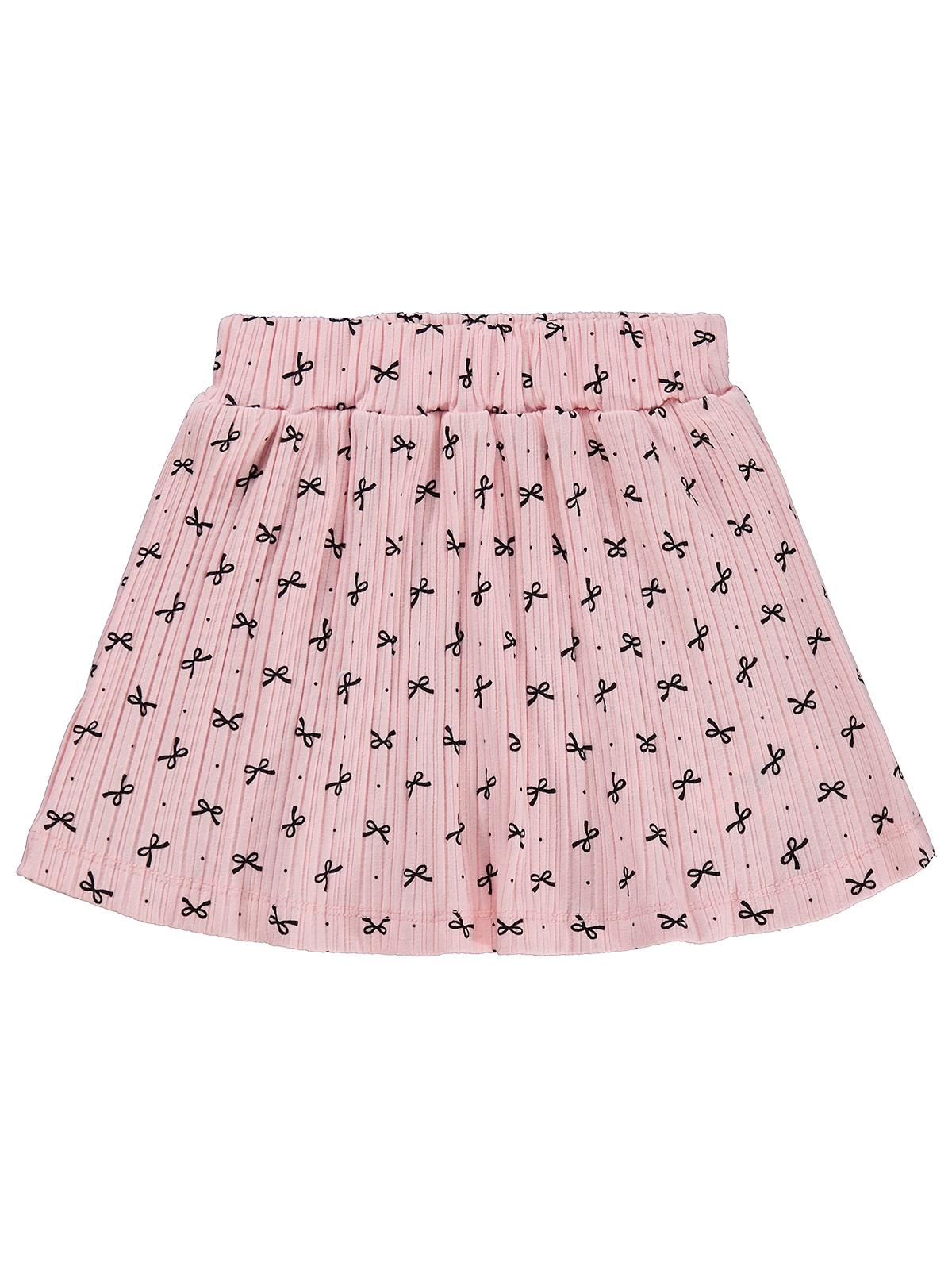 Civil Girls Fiyonk Desenli 2-5 Yaş Etek - Pembe