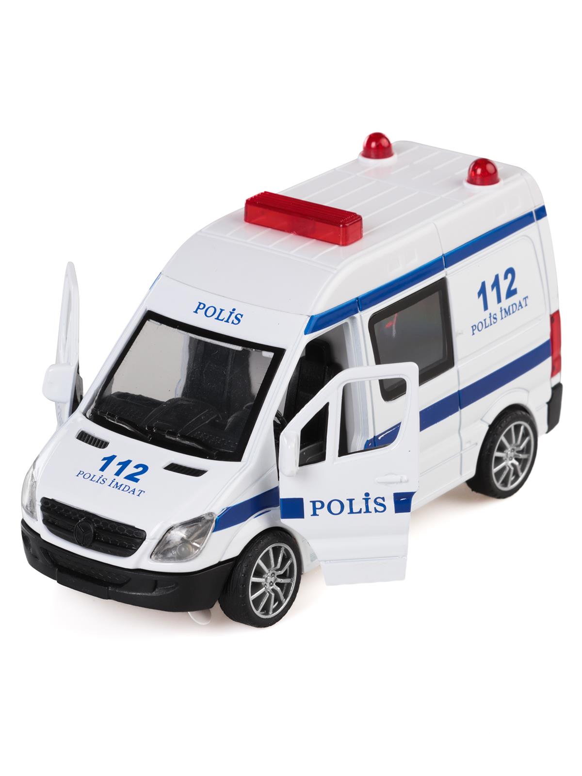Can Oyuncak Kutuda Sesli Çek Bırak Ambulans - Beyaz