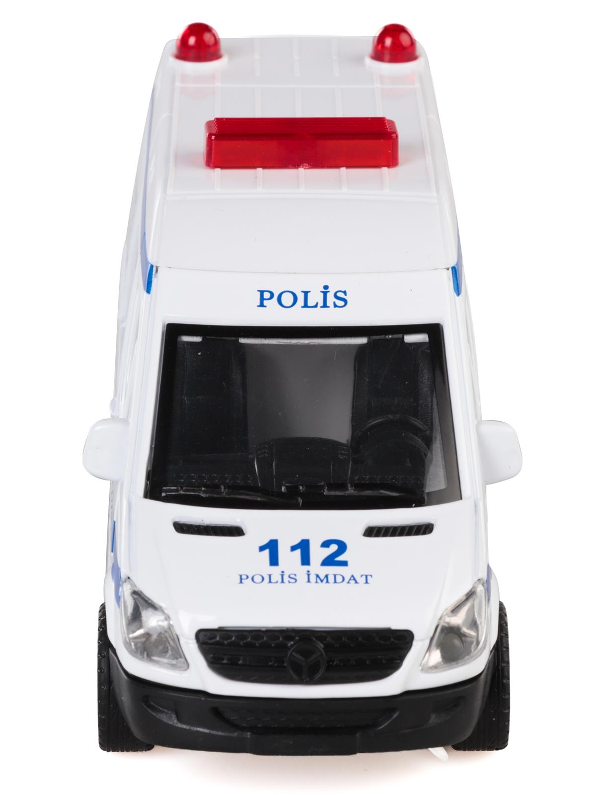 Can Oyuncak Kutuda Sesli Çek Bırak Ambulans - Beyaz