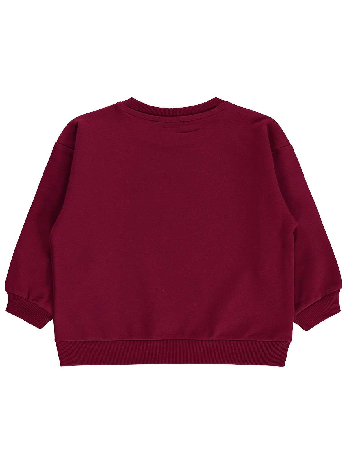 Civil Girls Basic 2-5 Yaş Sweatshirt - Bordo