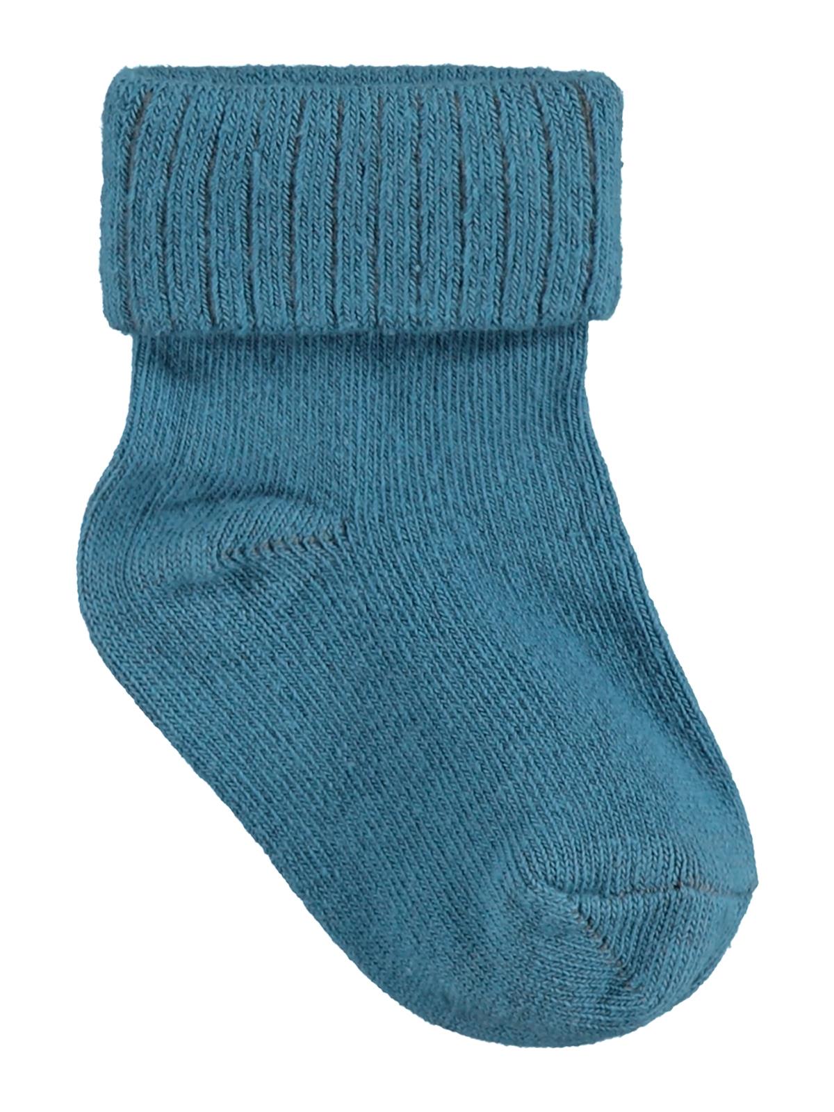 Civil Baby Basic Kıvrık 3'lü 6- Bebek Erkek Çorap Set