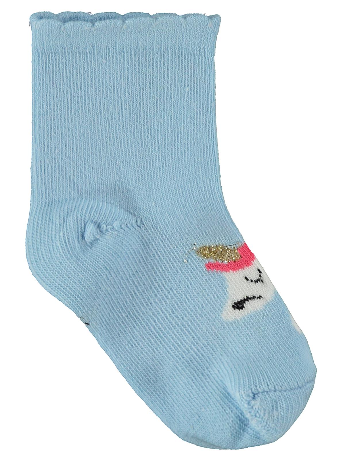 Civil Baby Unicorn 3'lü 6- Bebek Kız Çorap Set - Standart
