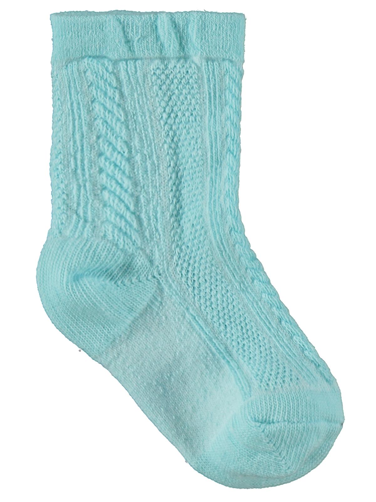 Civil Baby Jakarlı Basic 3'lü 6-18 Ay Bebek Kız Çorap Set - Standart