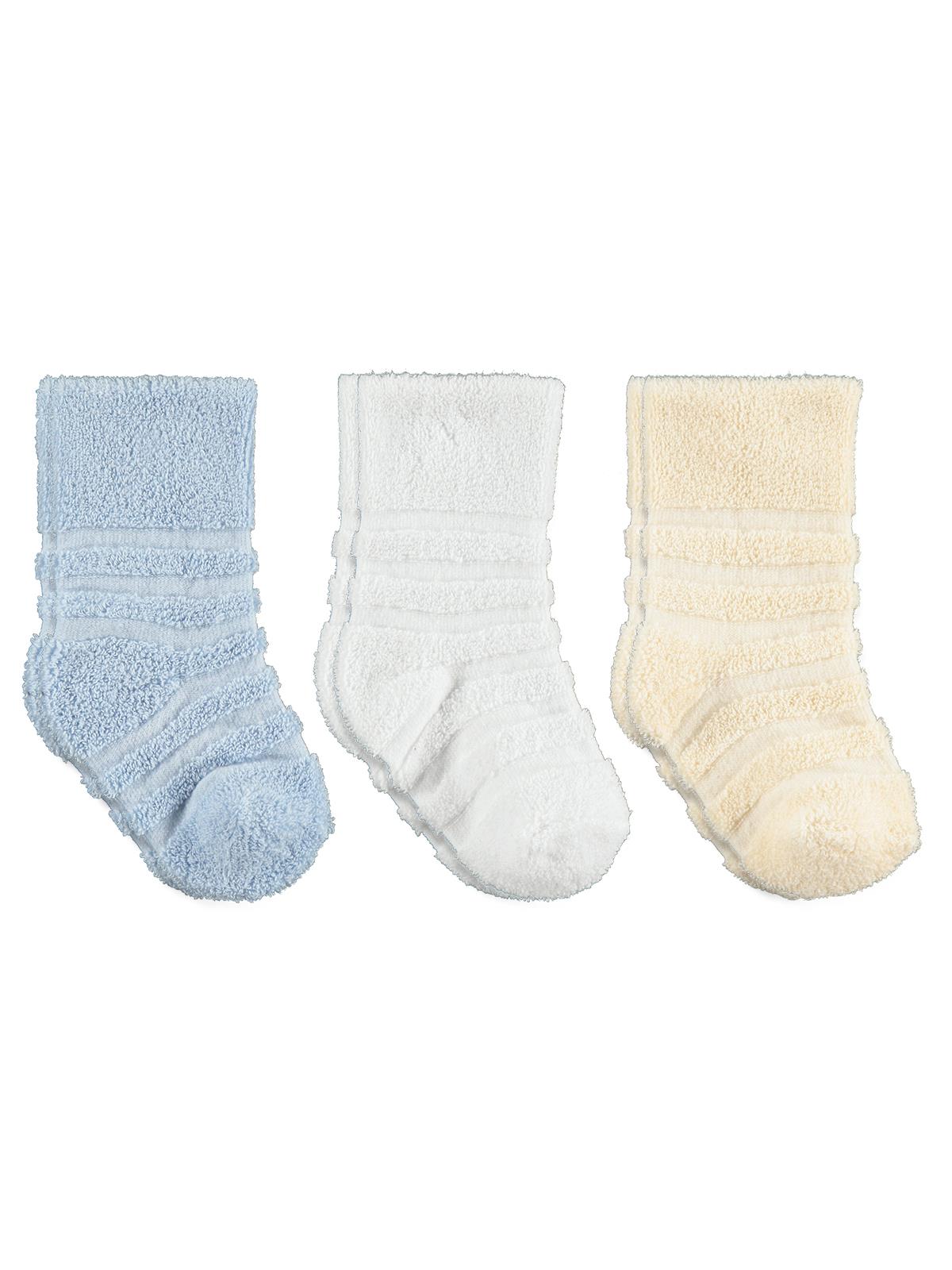 Civil Baby Çemberli Basic Havlu 6- 3'lü Bebek Erkek Çorap Set