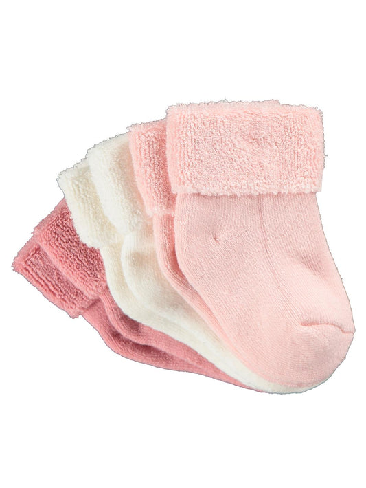 Civil Baby Basic Kıvrık Havlu 6-18 Ay 3'lü Bebek Kız Çorap Set