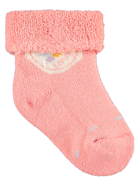 Civil Baby Kalp Kıvrık Havlu 6- 3'lü Bebek Kız Çorap Set