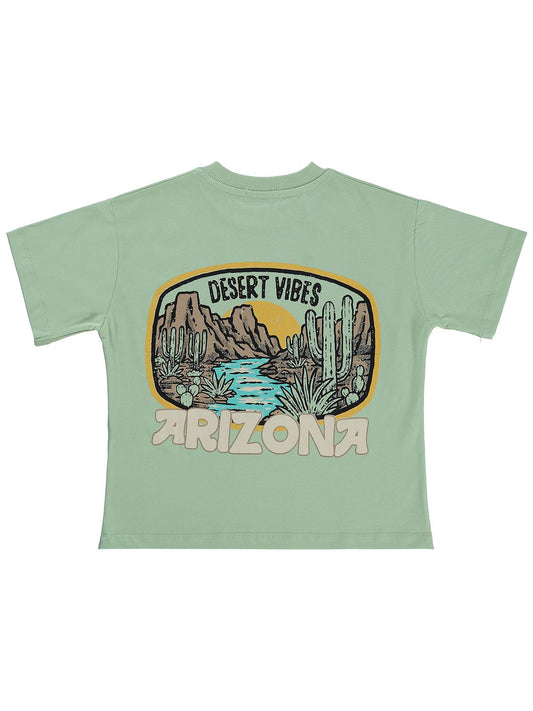 Civil Boys Desert Vibes 10-13 Yaş Tişört - Yeşil