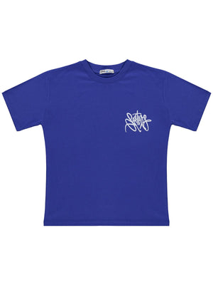 Civil Boys Skaters Baskılı 10-13 Yaş Tişört - Mavi