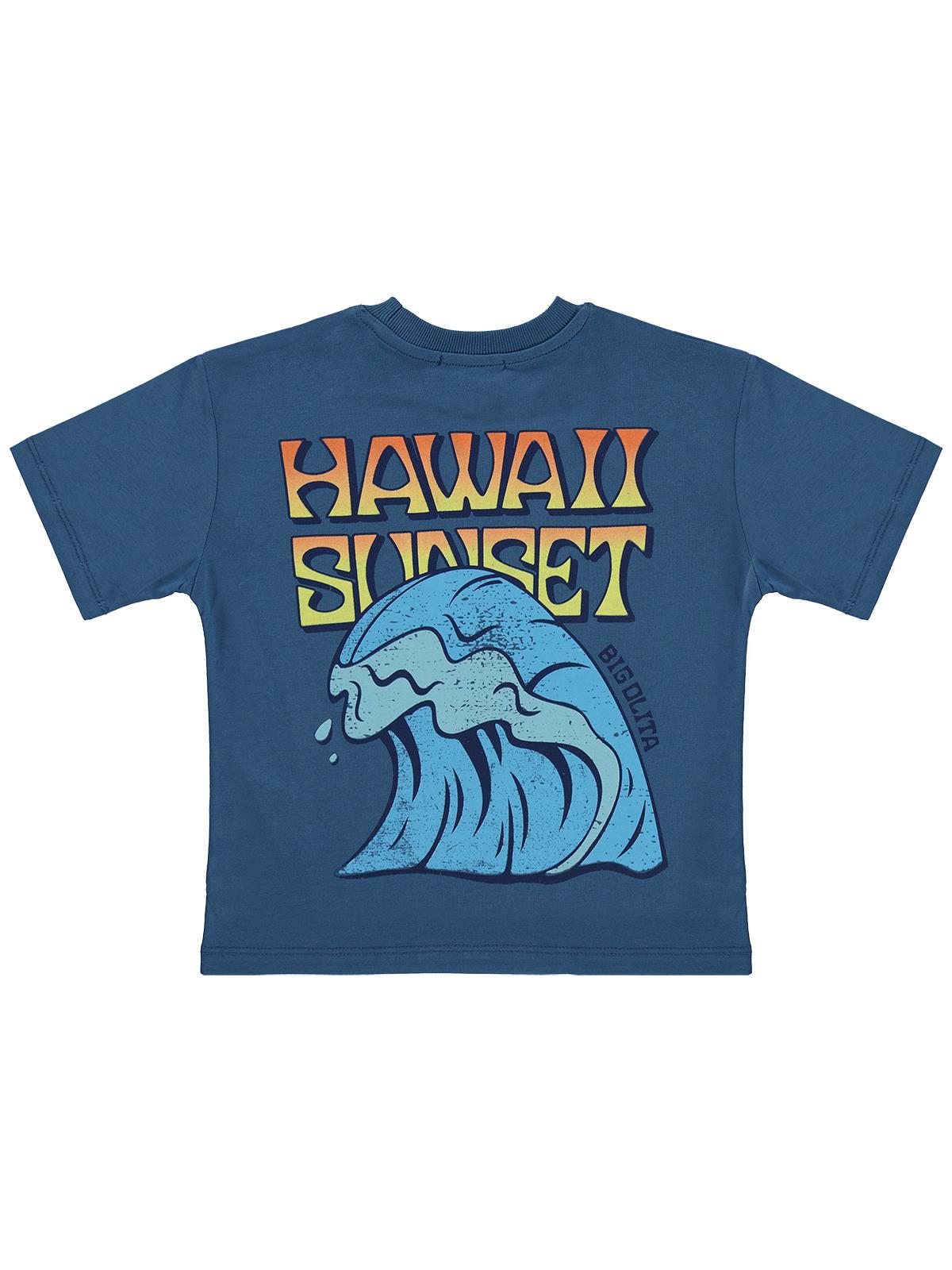 Civil Boys Hawaii Sunset Baskılı 10-13 Yaş Tişört - Yeşil