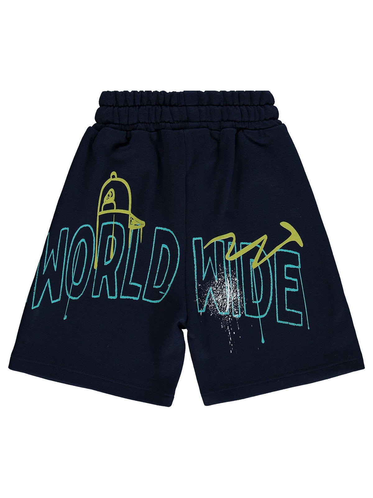 Civil Boys World Wide Baskılı 2-5 Yaş Kapri - Lacivert