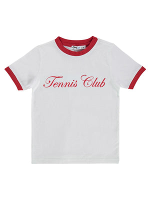 Civil Boys Tennis Club Baskılı 2-5 Yaş Tişört - Kırmızı