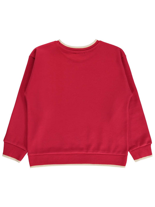 Civil Erkek Çocuk Pike Active Sweatshirt | Pike Uzun Kol Kapşonlu | Okul Kreş ve Günlük Kullanım - Bordo
