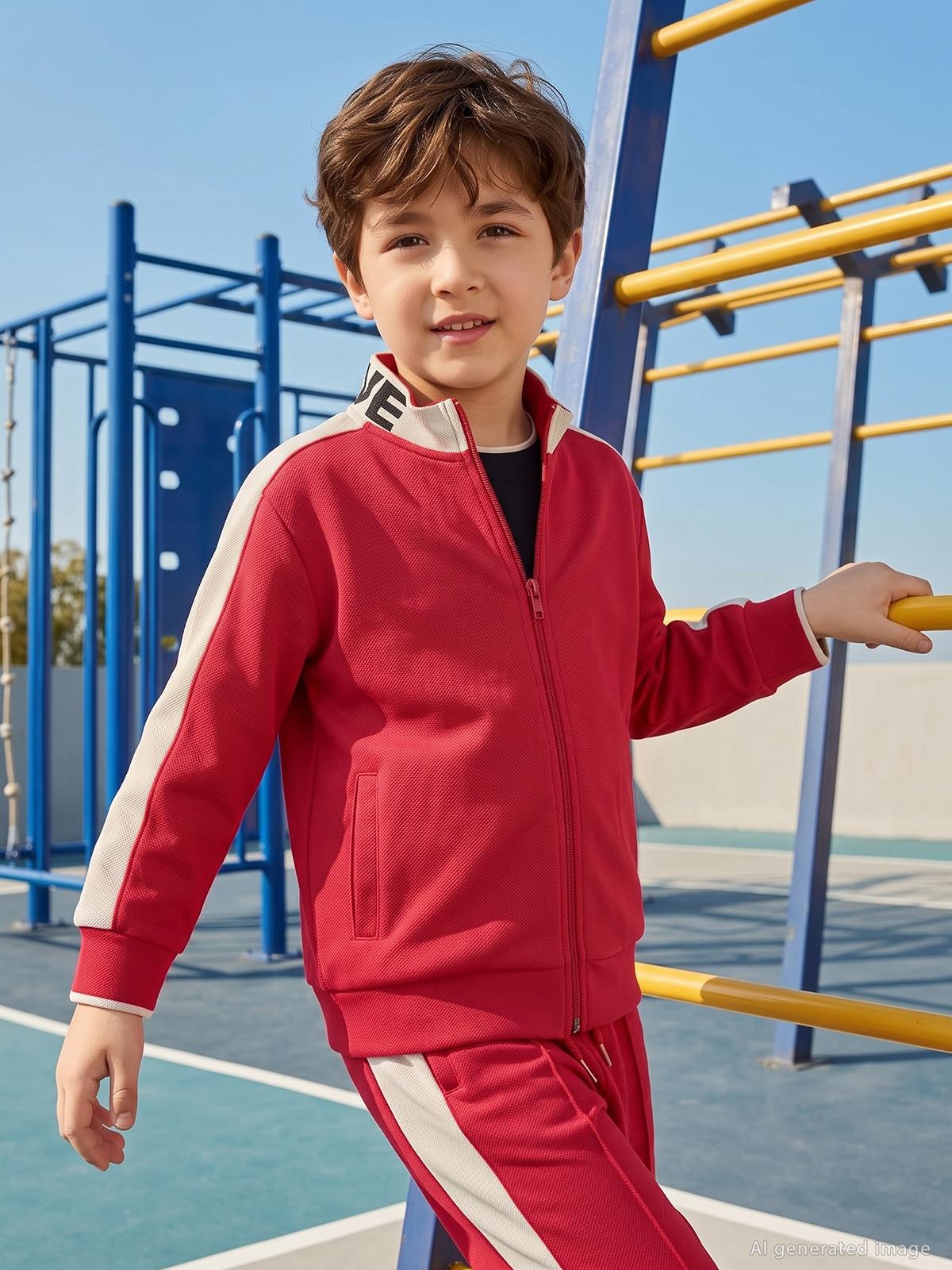 Civil Boys Pike Active 6-9 Yaş Hırka - Bordo