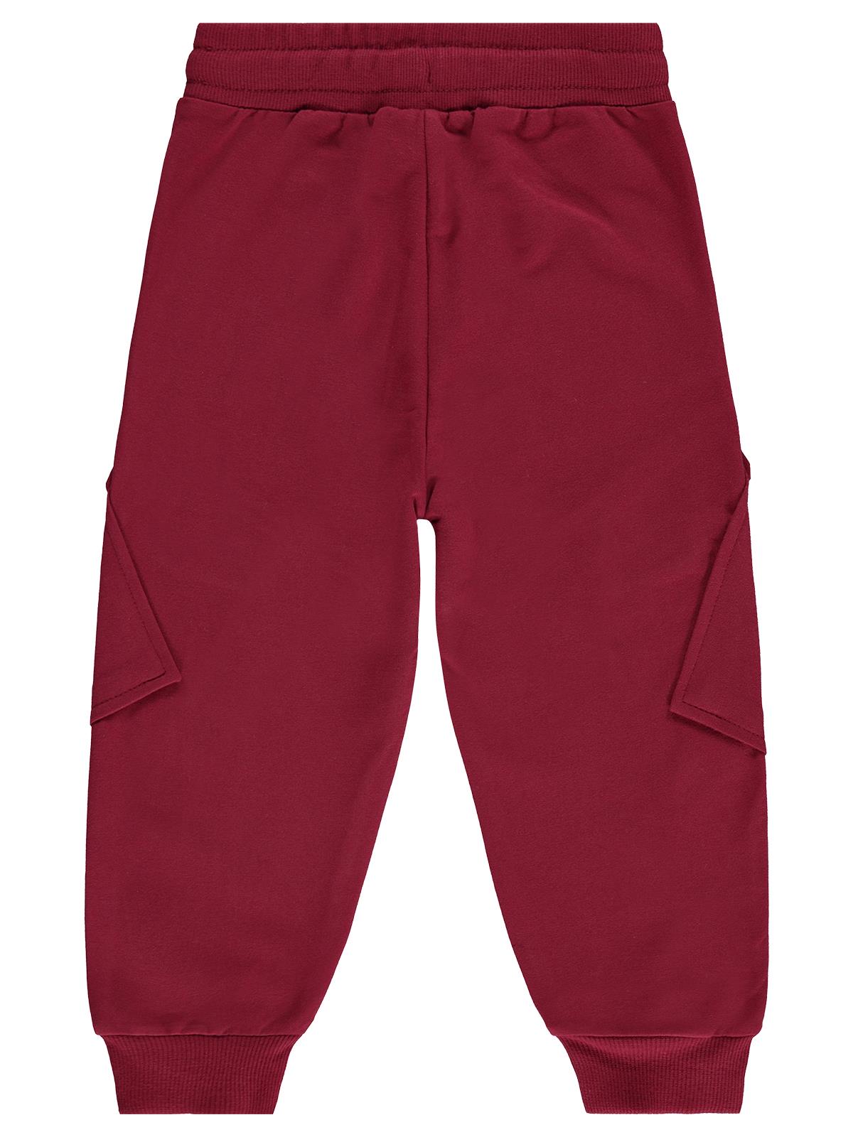 Civil Boys Basic Kargo Cepli 2-5 Yaş Eşofman Altı - Bordo