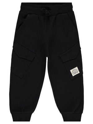 Civil Boys Basic Kargo Cepli 2-5 Yaş Eşofman Altı - Siyah