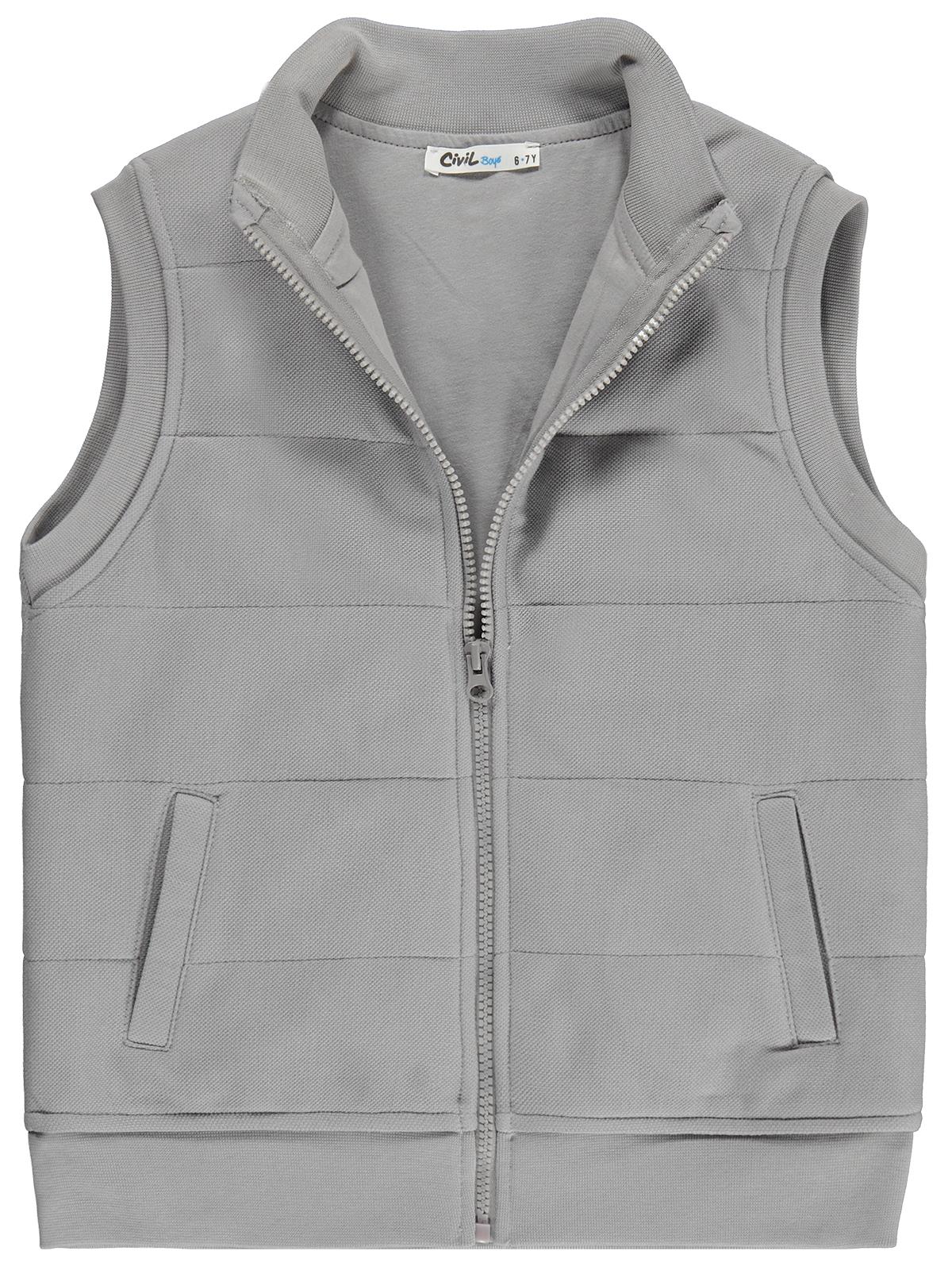 Civil Boys Pike 6-9 Yaş Yelek - Gri