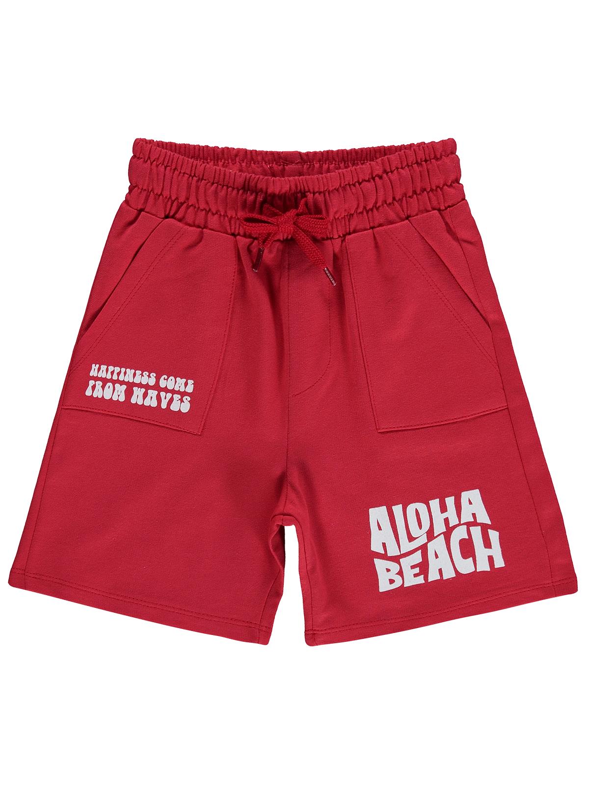 Civil Boys Aloha Beach 2-5 Yaş Şort - Kırmızı