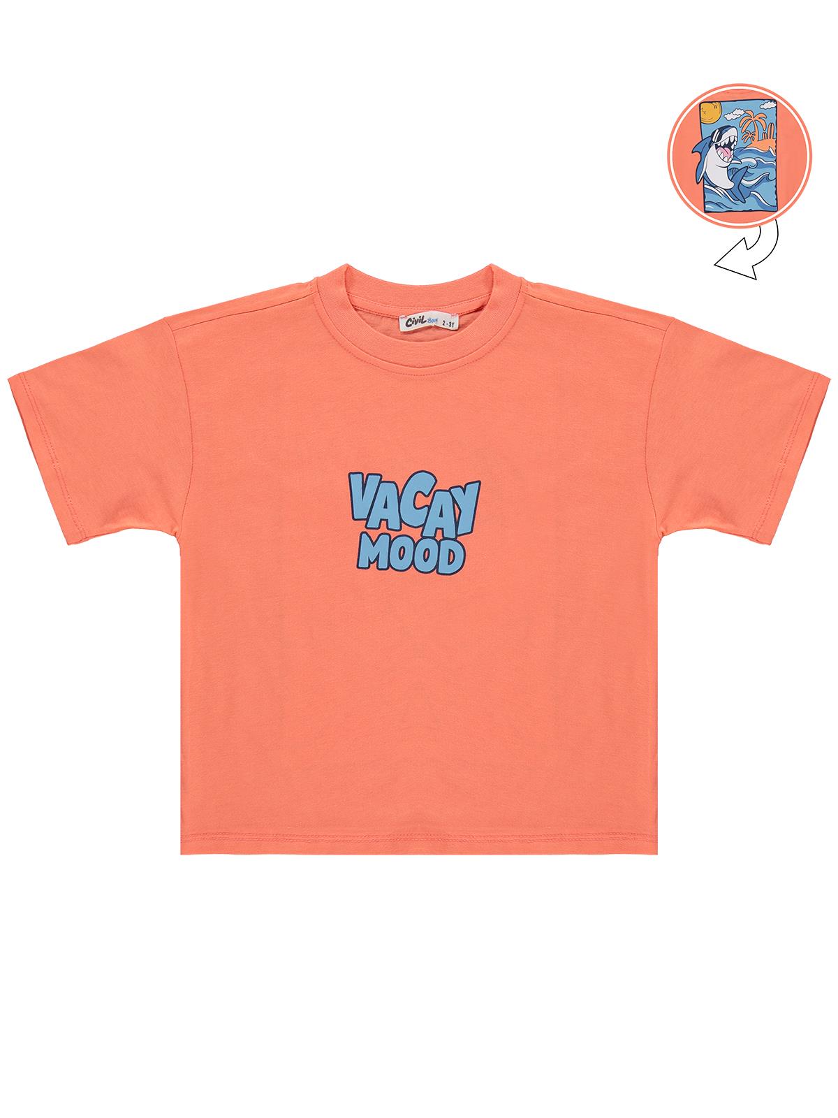 Civil Boys Vacay Mood 2-5 Yaş Tişört - Pembe