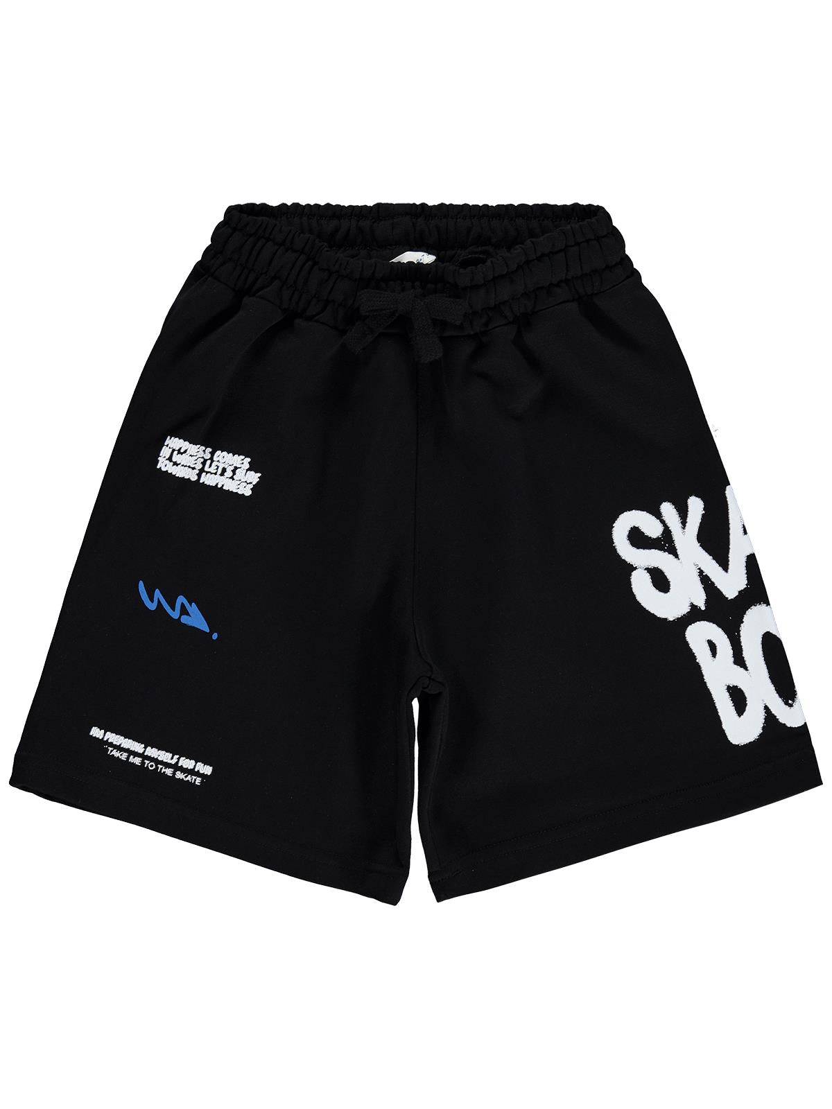 Civil Boys Skate Boy Baskılı 6-9 Yaş Kapri - Siyah