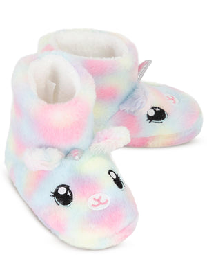 Civil Girls Unicorn figürlü Uzun 31-35 Numara Panduf - Lila