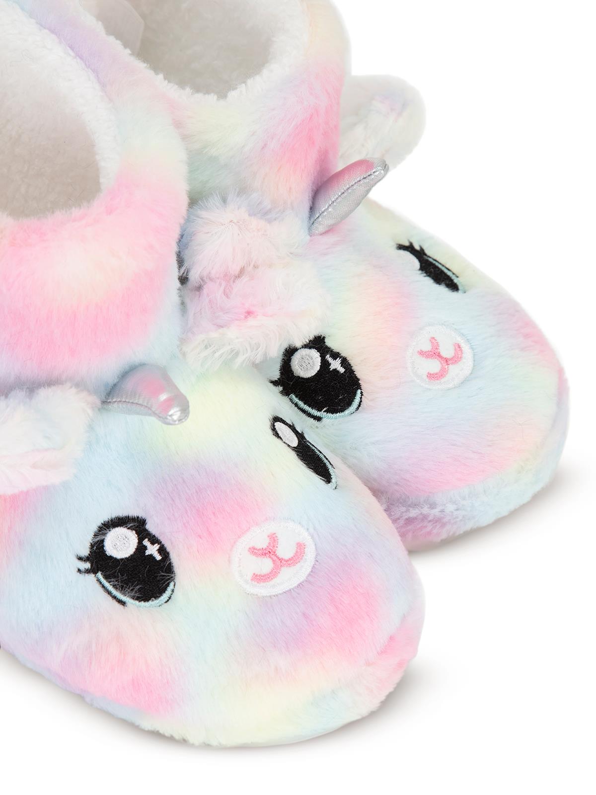 Civil Girls Unicorn figürlü Uzun 31-35 Numara Panduf - Lila