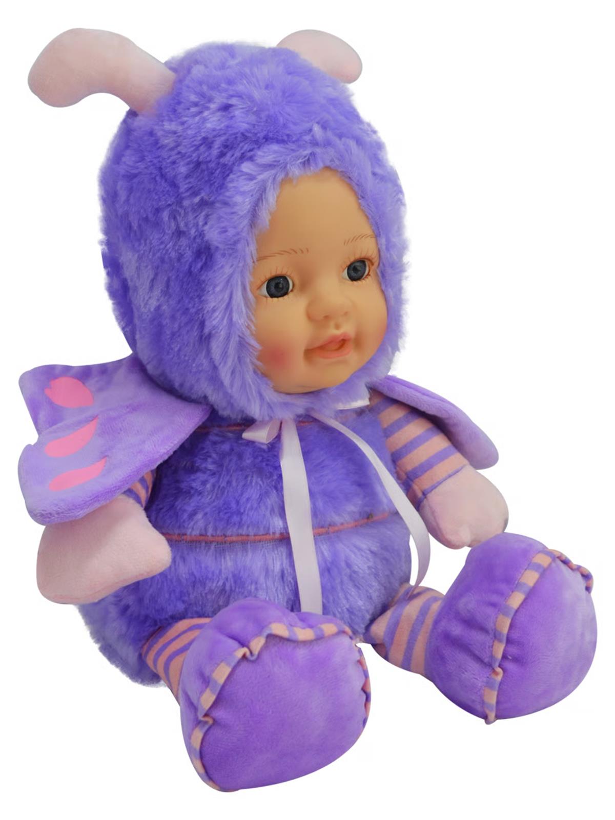 Halley Oyuncak Bebek Yüzlü Kelebek 35 Cm - Lila