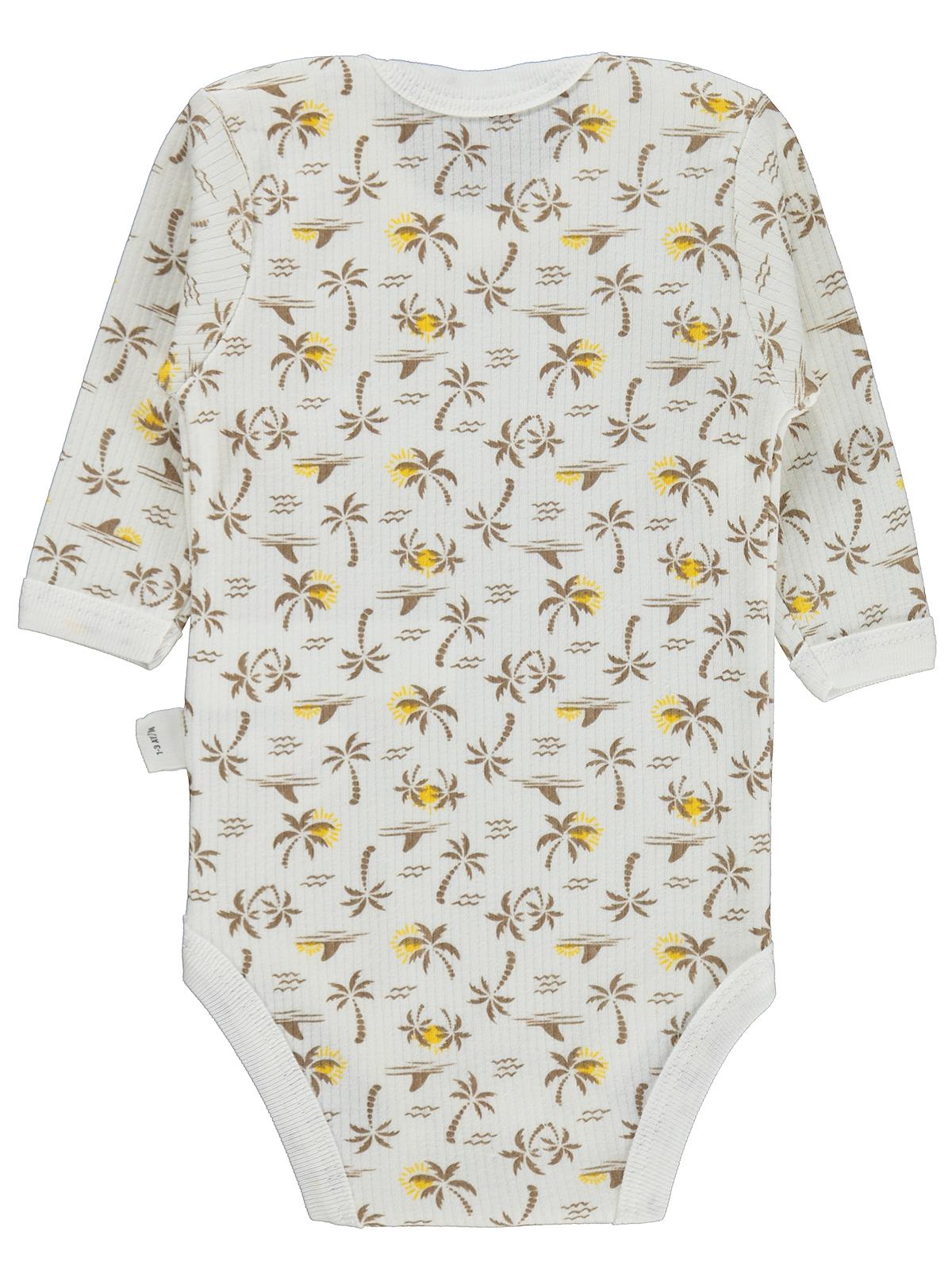Civil Baby Palmiye Empirme 1-36 Ay Çıtçıtlı Badi - Ekru