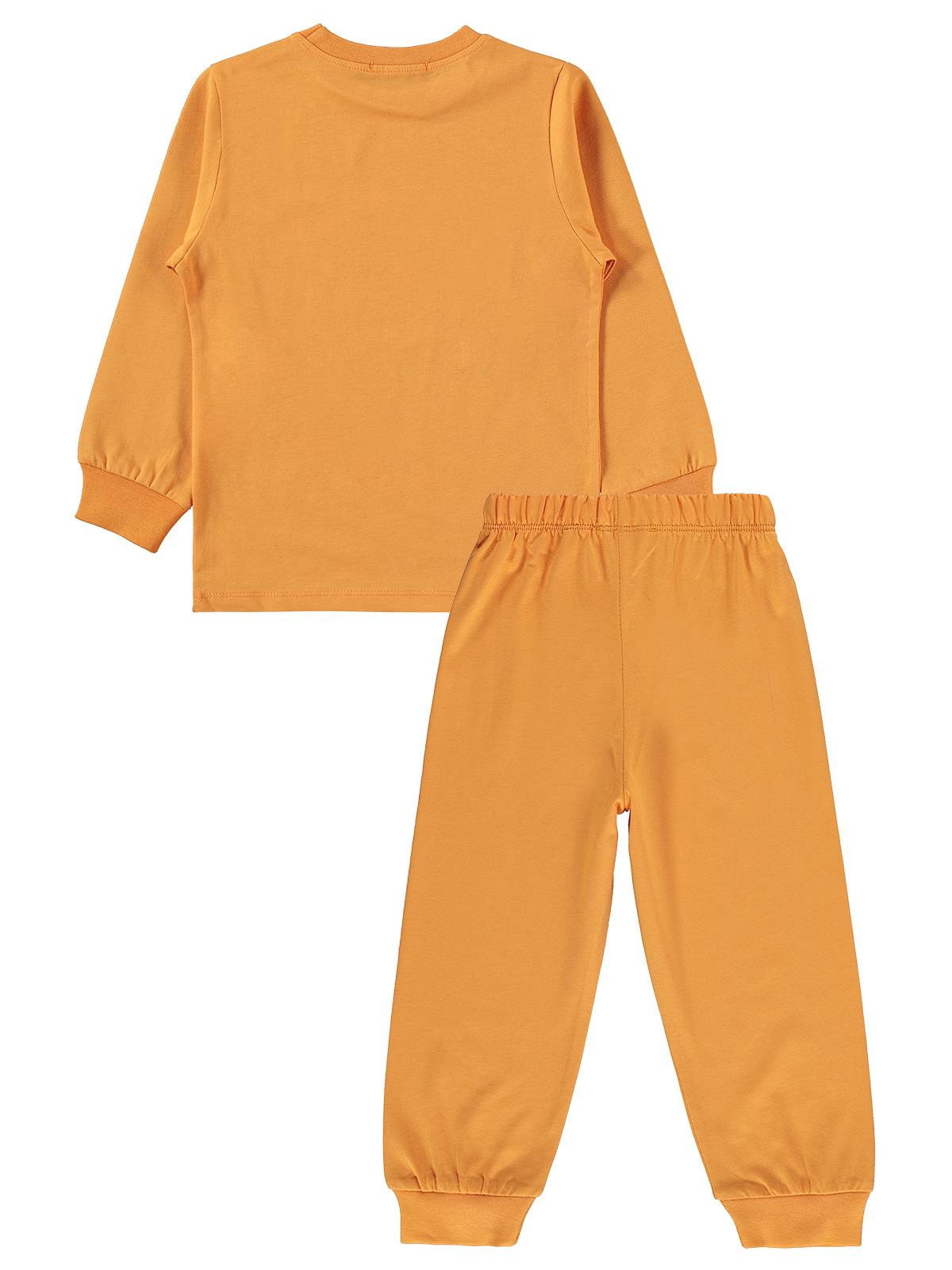 Civil Boys Astronot Baskılı 2-5 Yaş Pijama Takımı - Turuncu