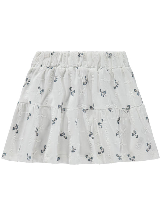 Civil Girls Brodeli Papatya Baskılı 2-5 Yaş Etek - Ekru