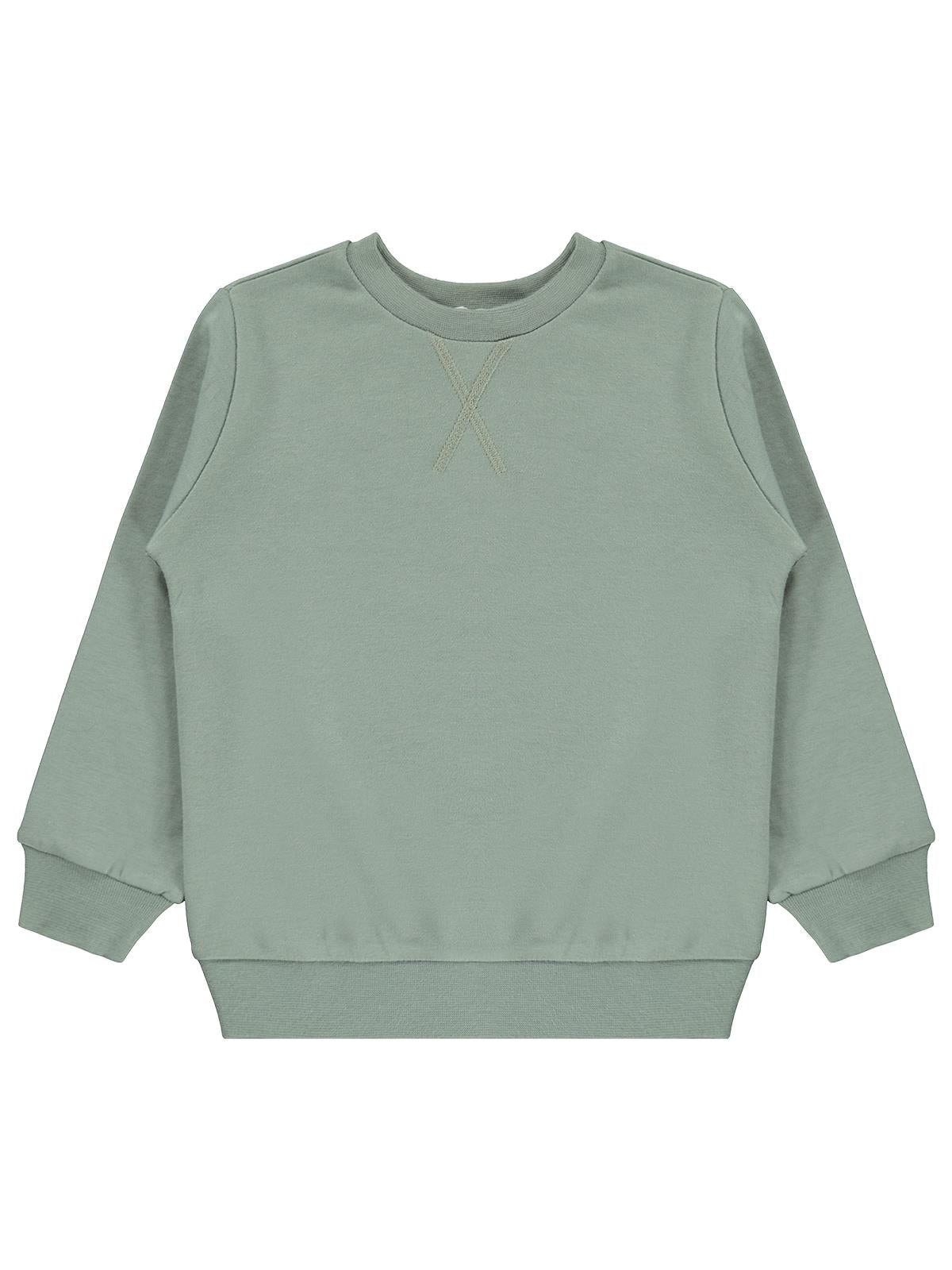 Civil Girls Kız Çocuk Düz 2-5 Yaş Sweatshirt - Yeşil
