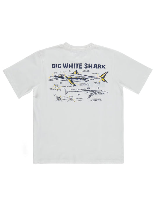 Civil Boys Big White Baskılı 10-13 Yaş Tişört - Kırık Beyaz