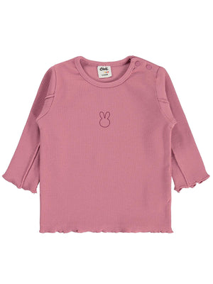 Civil Baby Tavşan Baskılı 6-18 Ay Sweatshirt - Pembe